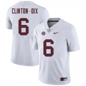 NCAA Men's Alabama Crimson Tide #6 Ha Ha Clinton-Dix Stitched College Nike Authentic White Football Jersey CE17W83PY